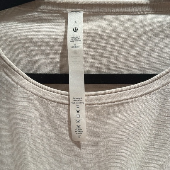Lululemon Take It All In Women's Cream Long Sleeve Knit Top Size 4 - Picture 6 of 10